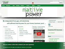Tablet Screenshot of native-power.de
